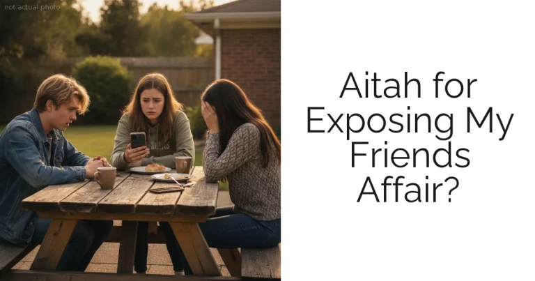 Aitah for Exposing My Friends Affair?