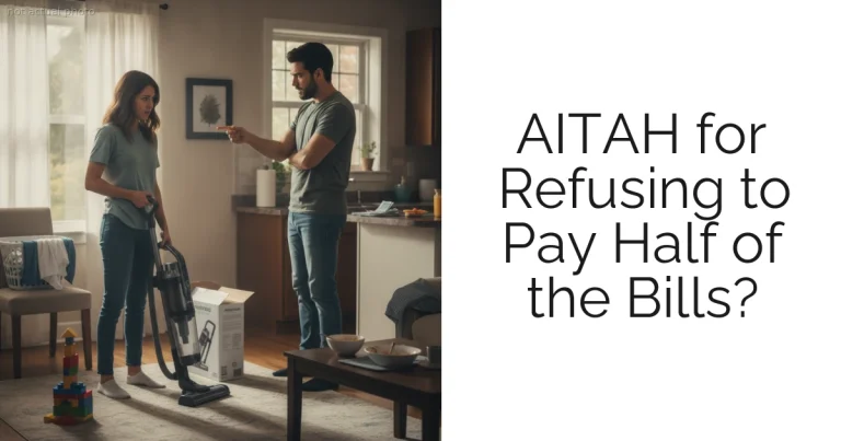 AITAH for Refusing to Pay Half of the Bills?