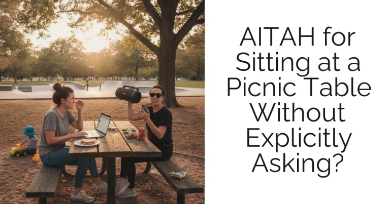 AITAH for Sitting at a Picnic Table Without Explicitly Asking?