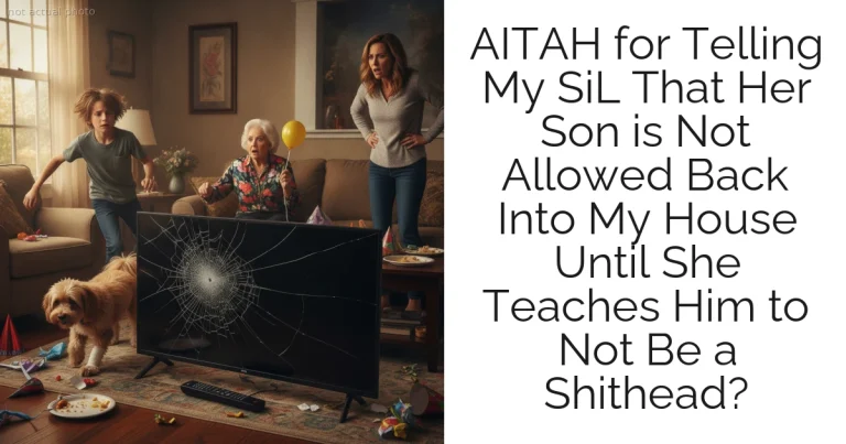 AITAH for Telling My SiL That Her Son is Not Allowed Back Into My House Until She Teaches Him to Not Be a Shithead?