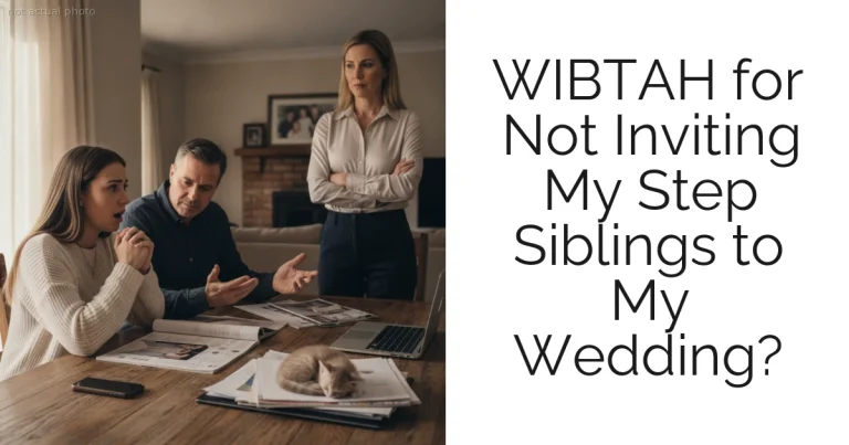 WIBTAH for Not Inviting My Step Siblings to My Wedding?