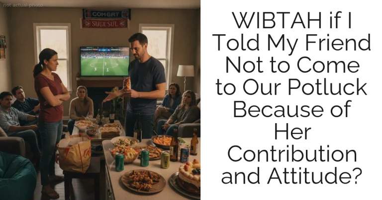 WIBTAH if I Told My Friend Not to Come to Our Potluck Because of Her Contribution and Attitude?