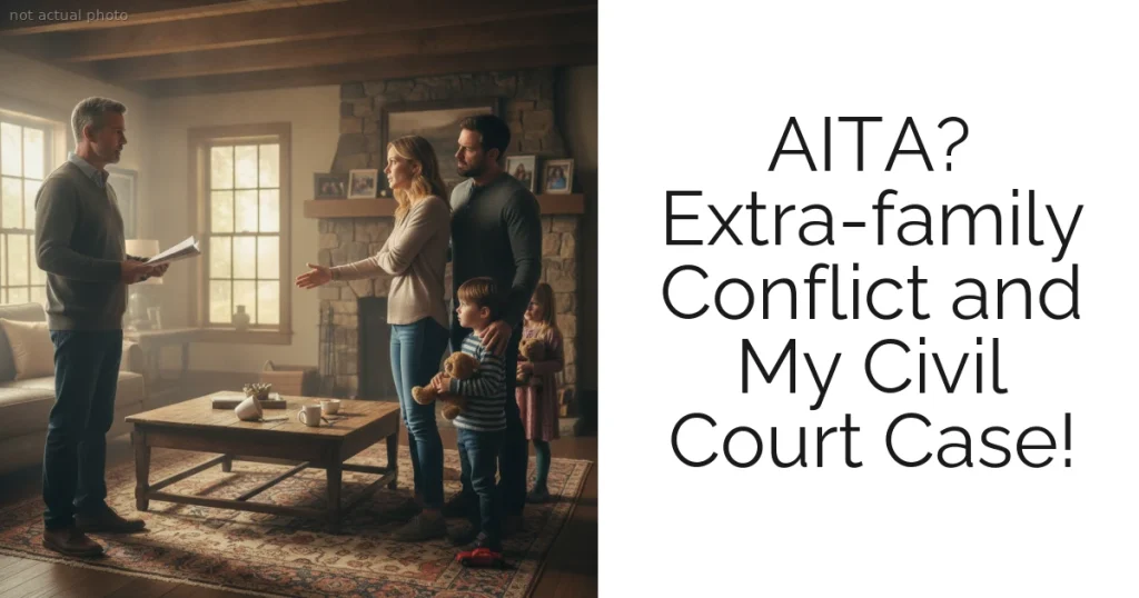 AITA? Extra-family Conflict and My Civil Court Case!