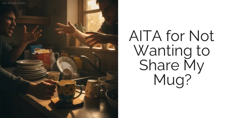 AITA for Not Wanting to Share My Mug?