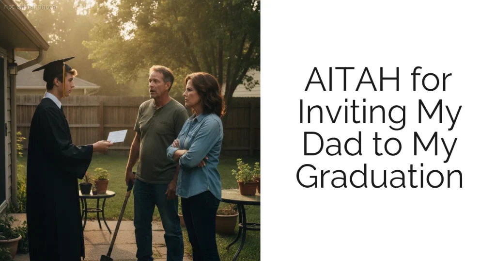 AITAH for Inviting My Dad to My Graduation