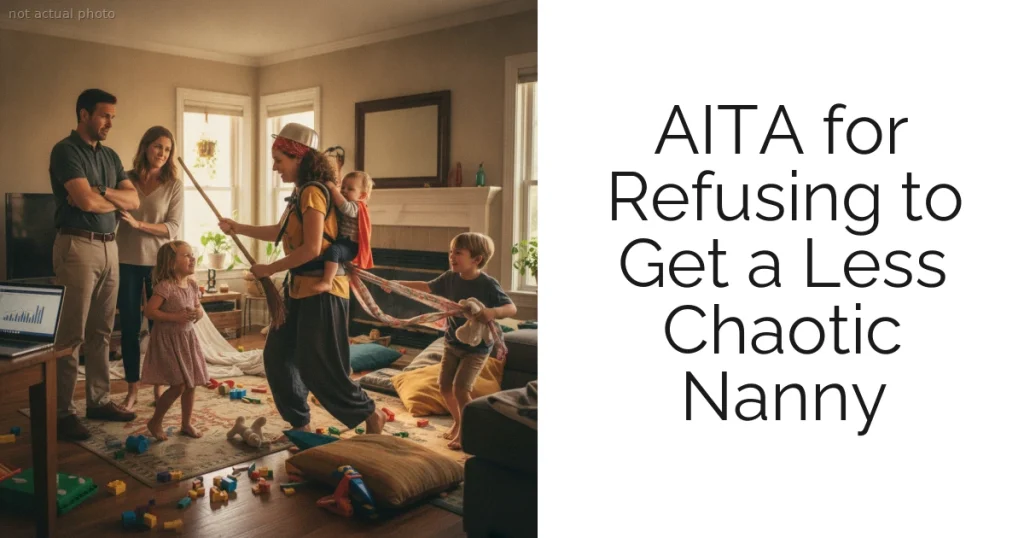AITA for Refusing to Get a Less Chaotic Nanny