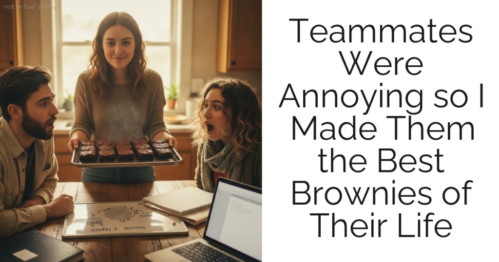Teammates Were Annoying so I Made Them the Best Brownies of Their Life