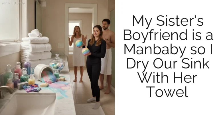 My Sister's Boyfriend is a Manbaby so I Dry Our Sink With Her Towel