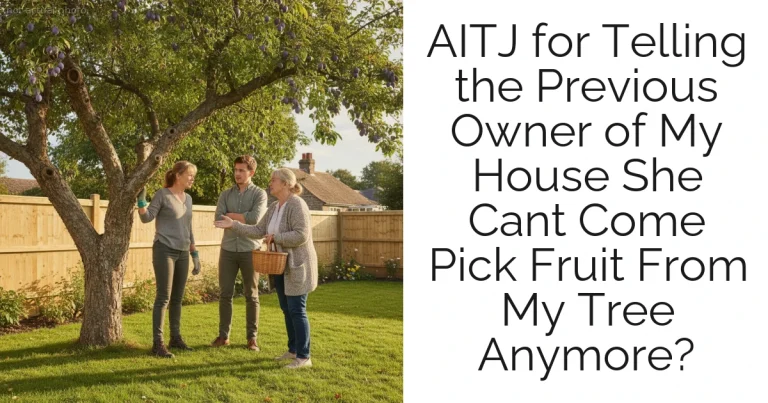 AITJ for Telling the Previous Owner of My House She Cant Come Pick Fruit From My Tree Anymore?
