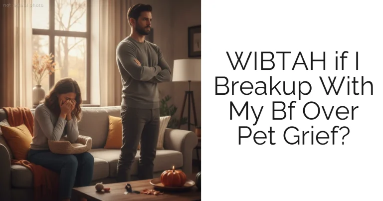 WIBTAH if I Breakup With My Bf Over Pet Grief?