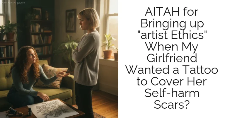 AITAH for Bringing up "artist Ethics" When My Girlfriend Wanted a Tattoo to Cover Her Self-harm Scars?
