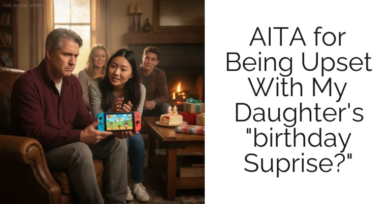 AITA for Being Upset With My Daughter's "birthday Suprise?"