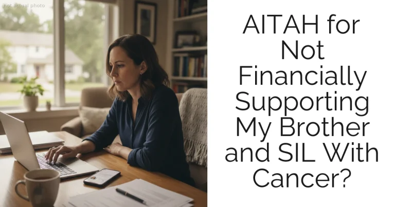 AITAH for Not Financially Supporting My Brother and SIL With Cancer?