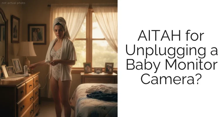 AITAH for Unplugging a Baby Monitor Camera?