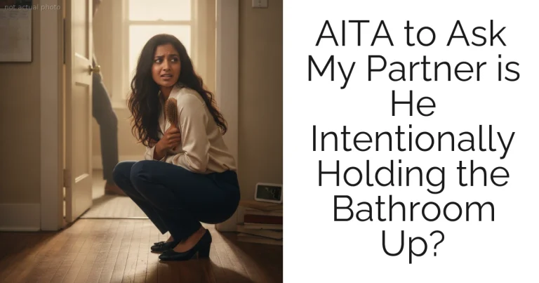 AITA to Ask My Partner is He Intentionally Holding the Bathroom Up?