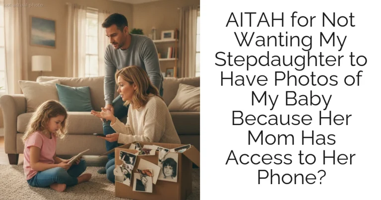 AITAH for Not Wanting My Stepdaughter to Have Photos of My Baby Because Her Mom Has Access to Her Phone?