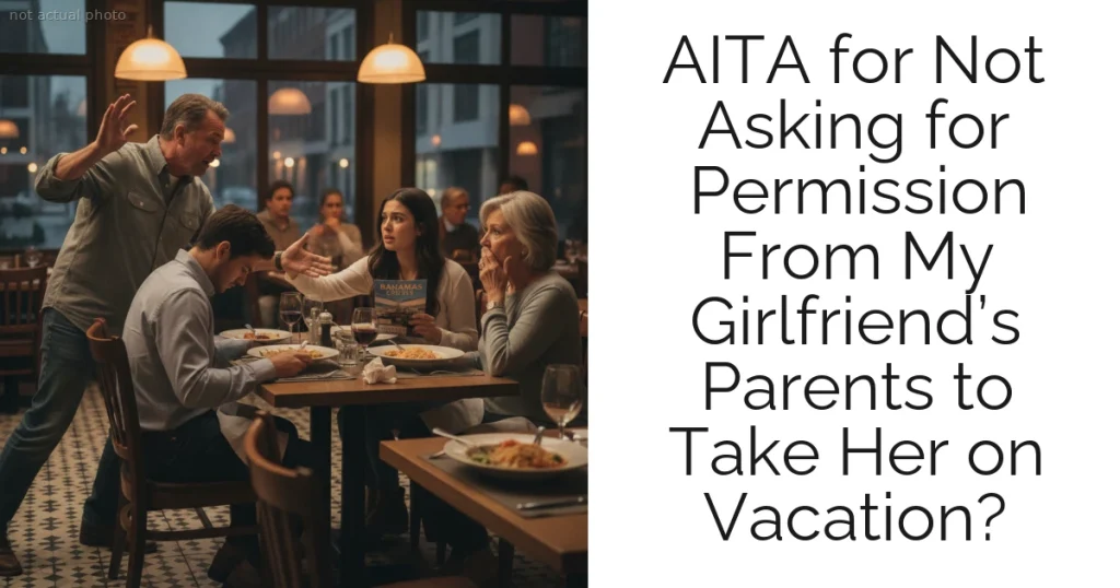 AITA for Not Asking for Permission From My Girlfriend’s Parents to Take Her on Vacation?