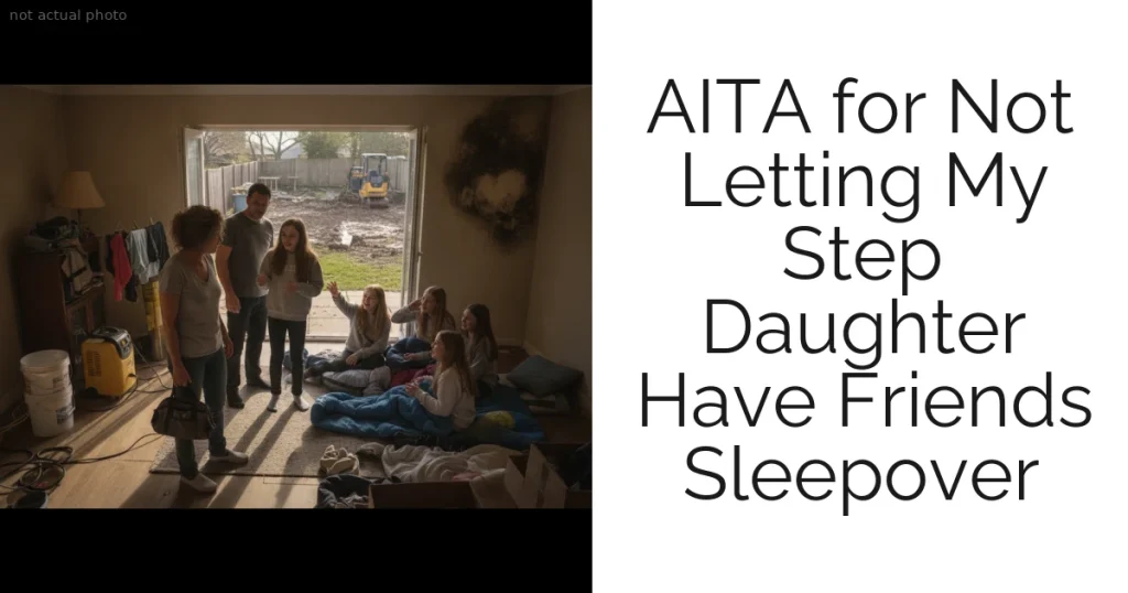 AITA for Not Letting My Step Daughter Have Friends Sleepover