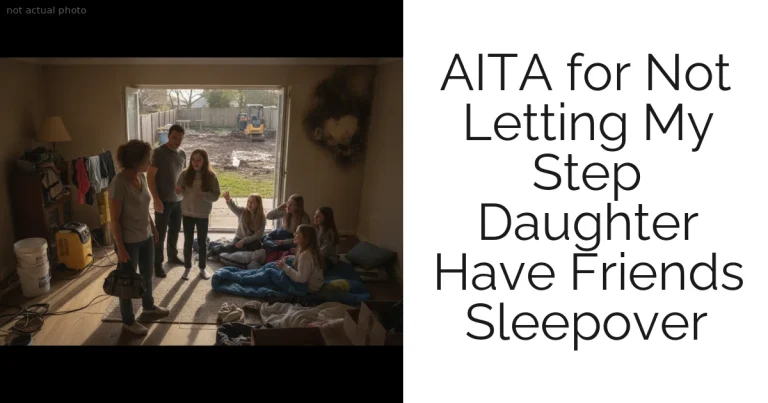 AITA for Not Letting My Step Daughter Have Friends Sleepover