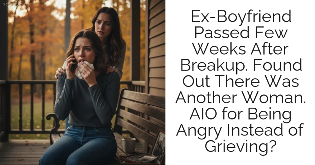 Ex-Boyfriend Passed Few Weeks After Breakup. Found Out There Was Another Woman. AIO for Being Angry Instead of Grieving?
