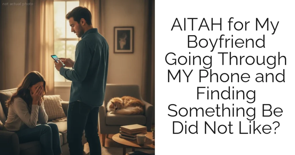AITAH for My Boyfriend Going Through MY Phone and Finding Something Be Did Not Like?