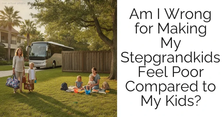 Am I Wrong for Making My Stepgrandkids Feel Poor Compared to My Kids?