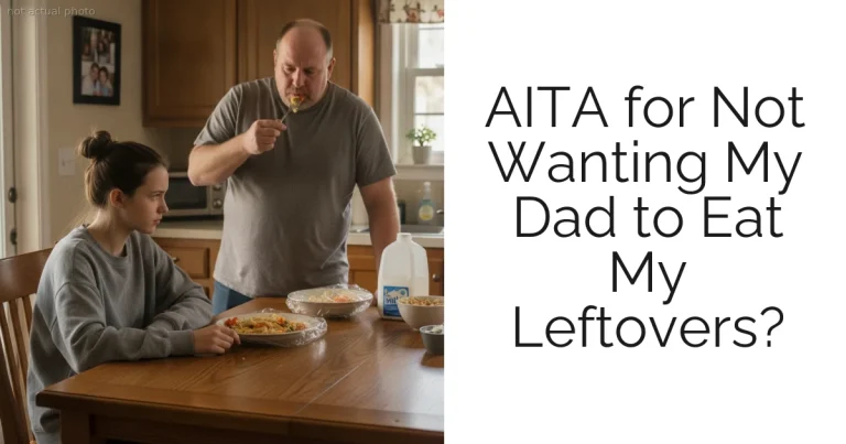 AITA for Not Wanting My Dad to Eat My Leftovers?