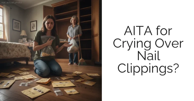 AITA for Crying Over Nail Clippings?