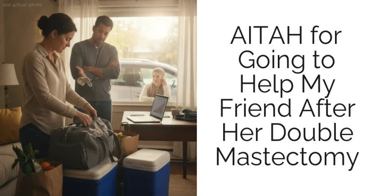 AITAH for Going to Help My Friend After Her Double Mastectomy