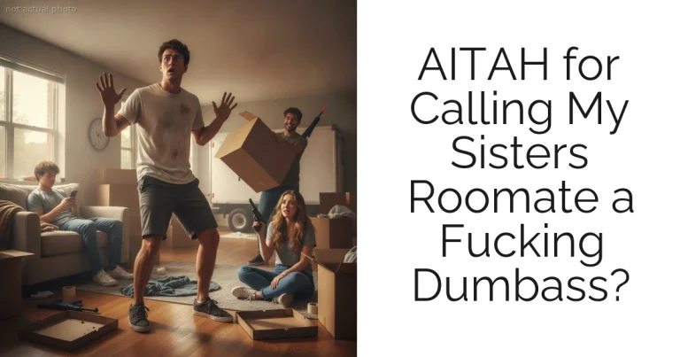 AITAH for Calling My Sisters Roomate a Fucking Dumbass?