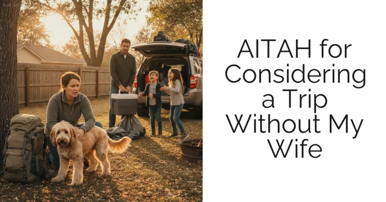 AITAH for Considering a Trip Without My Wife