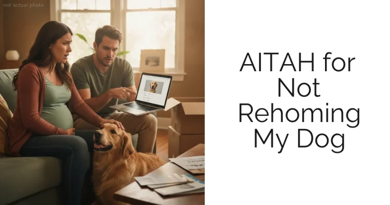 AITAH for Not Rehoming My Dog
