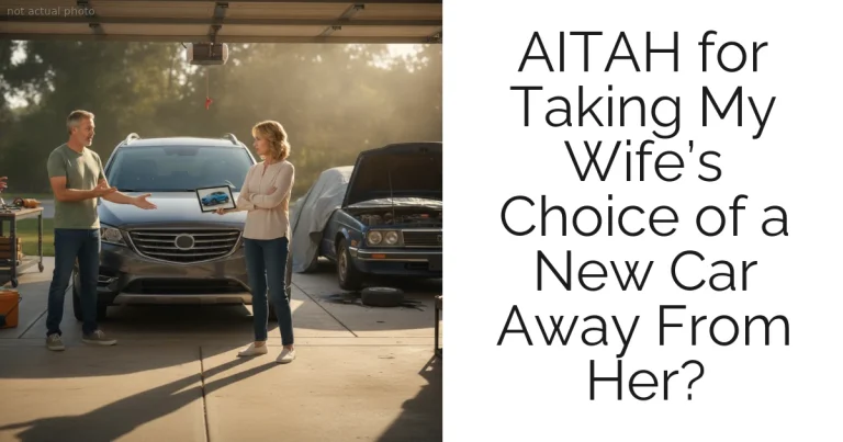 AITAH for Taking My Wife’s Choice of a New Car Away From Her?