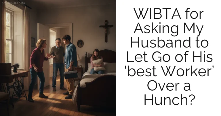 WIBTA for Asking My Husband to Let Go of His ‘best Worker’ Over a Hunch?