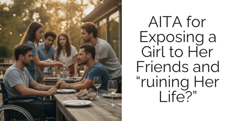 AITA for Exposing a Girl to Her Friends and “ruining Her Life?”