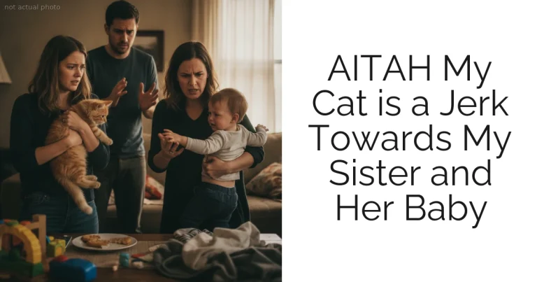 AITAH My Cat is a Jerk Towards My Sister and Her Baby