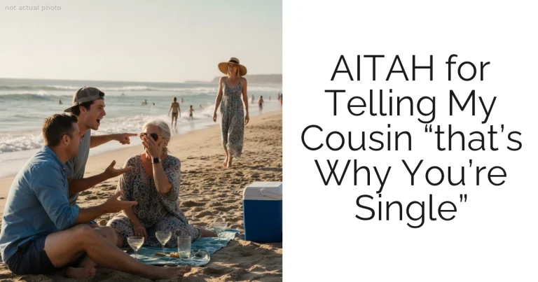 AITAH for Telling My Cousin “that’s Why You’re Single”
