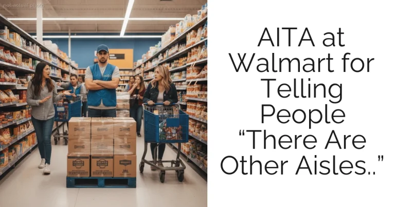 AITA at Walmart for Telling People “There Are Other Aisles..”