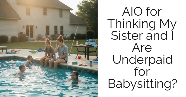 AIO for Thinking My Sister and I Are Underpaid for Babysitting?