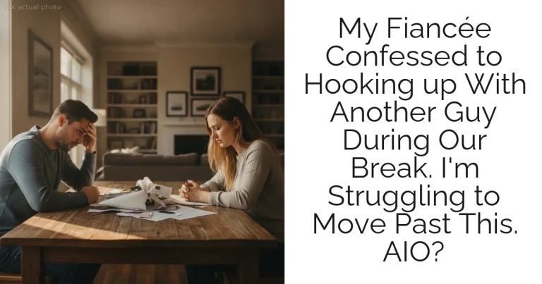 My Fiancée Confessed to Hooking up With Another Guy During Our Break. I'm Struggling to Move Past This. AIO?