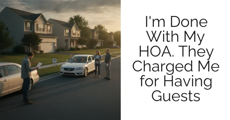 I'm Done With My HOA. They Charged Me for Having Guests