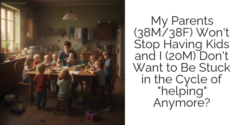 My Parents (38M/38F) Won't Stop Having Kids and I (20M) Don't Want to Be Stuck in the Cycle of "helping" Anymore?
