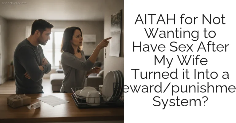 AITAH for Not Wanting to Have Sex After My Wife Turned it Into a Reward/punishment System?