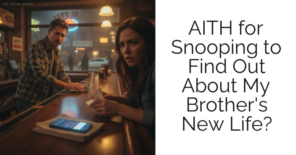 AITH for Snooping to Find Out About My Brother's New Life?