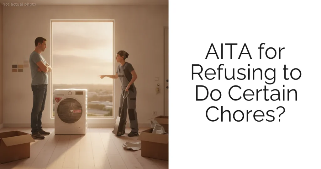 AITA for Refusing to Do Certain Chores?