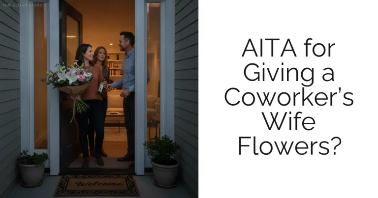 AITA for Giving a Coworker’s Wife Flowers?