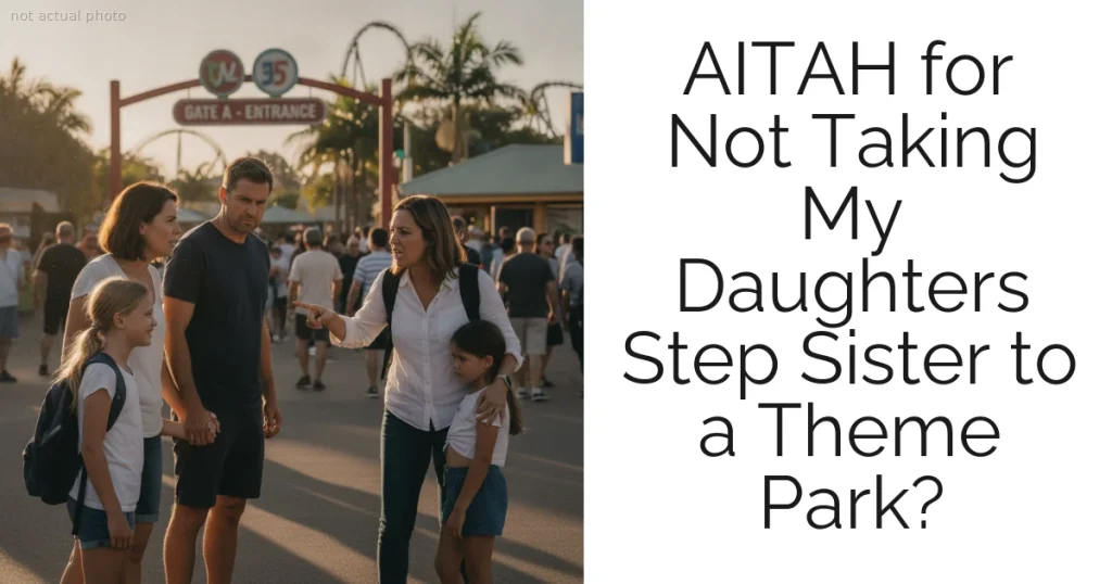 AITAH for Not Taking My Daughters Step Sister to a Theme Park?