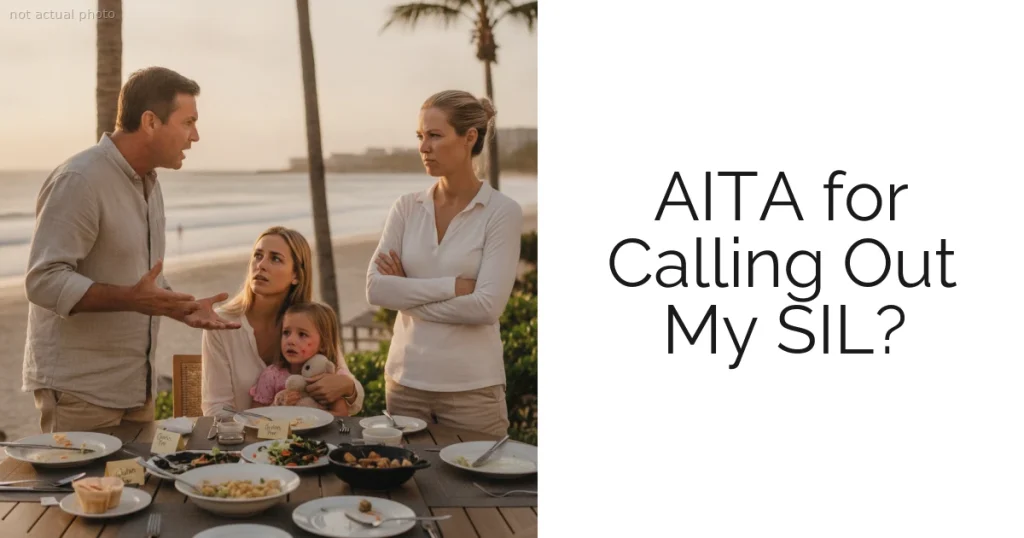 AITA for Calling Out My SIL?