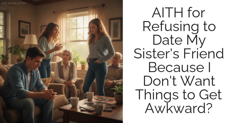 AITH for Refusing to Date My Sister's Friend Because I Don't Want Things to Get Awkward?