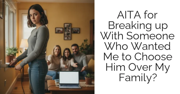 AITA for Breaking up With Someone Who Wanted Me to Choose Him Over My Family?